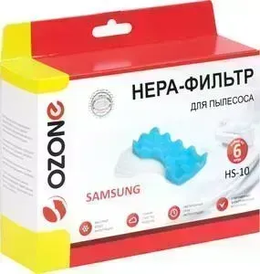 Фильтр для пылесоса OZONE в наборе, совместим с SAMSUNG тип оригинального а: DJ97-01040 (HS-10)