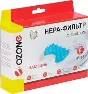 Фильтр для пылесоса OZONE в наборе, совместим с SAMSUNG тип оригинального фильтра: DJ97-00841A (HS-12)