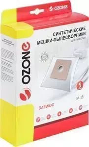 Фильтр для пылесоса OZONE совместимы с DAEWOO, тип оригинального мешка: DU105, 5 шт (M-15)