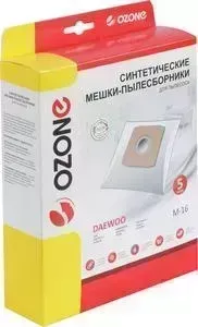 Фильтр для пылесоса OZONE совместимы с DAEWOO, DIRTDEVIL, SHOPVAC, VORTEX тип оригинального мешка: DU300, DU805, 5 шт (M-16)
