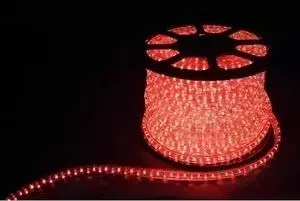 Дюралайт FERON Светодиодный 1,44W/m 36LED/m LEDR2W 2х жильный красный 100M 26061