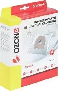 Фильтр для пылесоса OZONE совместимы с ZELMER тип оригинального мешка: A494120.00, 4 шт (M-54)