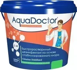 ведро AquaDoctor ХЛОР AQ1550 5кг гранулы быстрорастворимый на основе 60&#037; активного хлора (C-60/5KG)