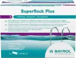 СУПЕРФЛОК Bayrol 4595292 (Superflock plus) 1 кг коробка медленнорастворимый коагулирующий препарат