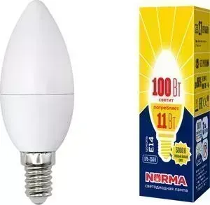 лампа VOLPE Светодиодная LED-C37-11W/WW/E14/FR/NR