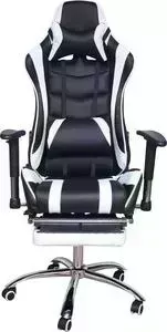 Кресло офисное Меб-фф RT-6001 white and black / MFG-6001 black white