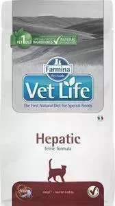 Сухой корм Farmina Vet Life Cat Hepatic для кошек с хронической печеночной недостаточностью 400г