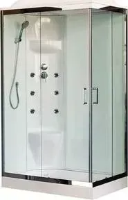 Душевая кабина Royal Bath НР 120x80x217 прозрачная , левая (RB8120HP7-WT-CH-L)