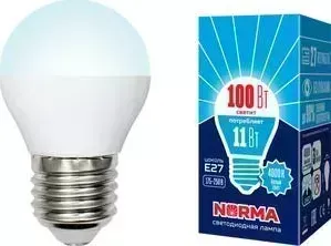 лампа VOLPE Светодиодная LED-G45-11W/NW/E27/FR/NR