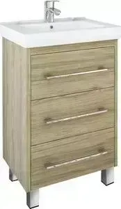 Тумба с раковиной Sanflor с Ларго 70 напольная, швейцарский вяз (C0002109, 4620008197746)