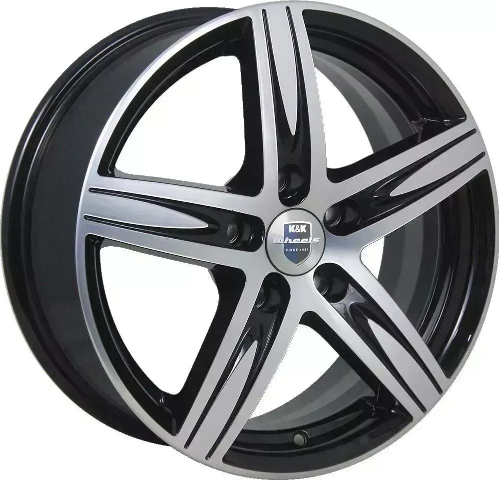 Диск автомобильный КиК Андорра 7.5X18/5X114.3 ET50 D64.1 дарк-платинум