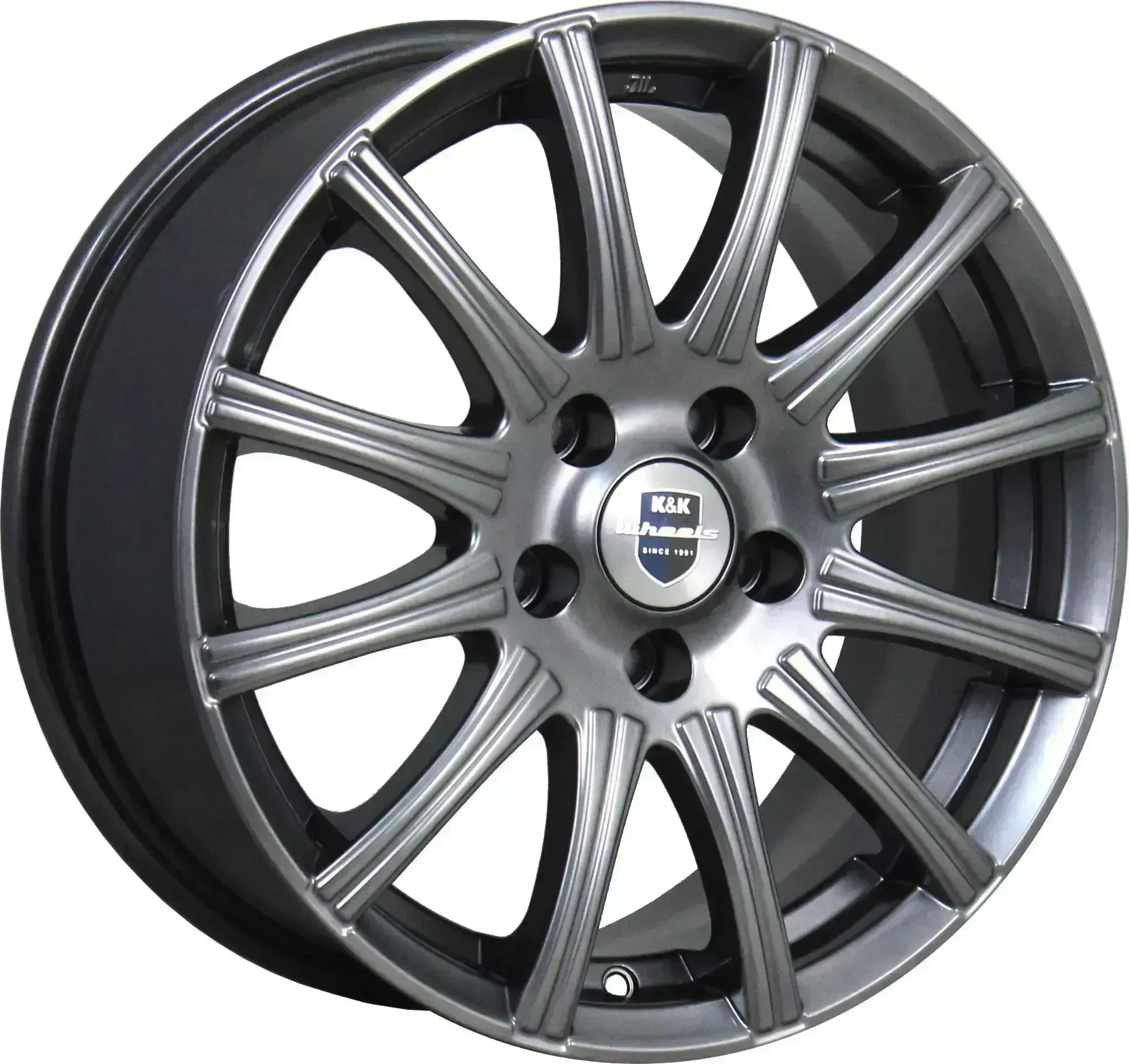 Диск автомобильный КиК Сиеста 7X16/5X110 ET37 D65.1 дарк-платинум