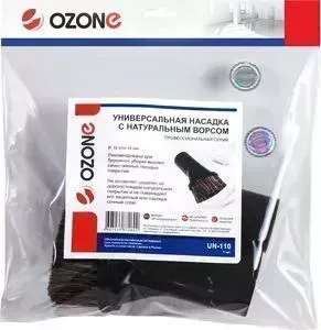 Насадка для пылесоса OZONE универсальная, проф., с длинным натуральным ворсом (UN-110)