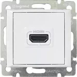 Розетка Legrand HDMI Valena белая 770085