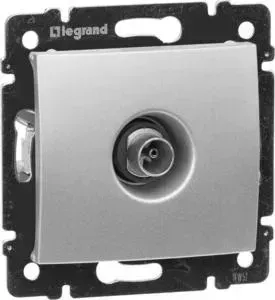 Розетка Legrand TV Valena Звезда алюминий 770129