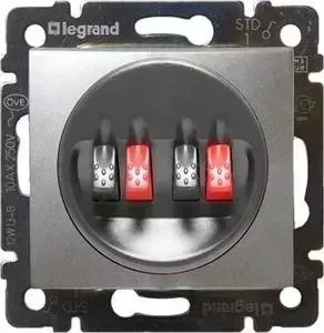 Розетка Legrand акустическая Valena алюминий 770124