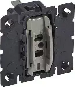 Выключатель Legrand кнопочный одноклавишный Celiane 6A 230V с подсветкой 067032