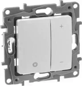 Диммер Legrand кнопочный Etika без нейтрали 400W белый 672218