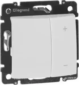 Диммер Legrand кнопочный Valena 600W белый 770074