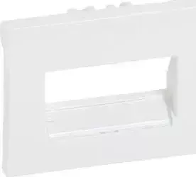 Лицевая панель Legrand Galea Life розетки RJ45 с держателем этикеток белая 777075