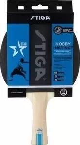 Ракетка для настольного тенниса STIGA Hobby Instinct, арт. 1210-6318-01, начин., накл. 1,5 мм ITTF, конич. ручка