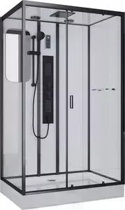 Душевая кабина NIAGARA 120х80х210 правая, тонированные стекла (NG-6912-01GQR BLACK)