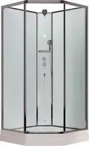 Душевая кабина TIMO Premium ILMA 100x100 стекла прозрачные, профиль хром (ILMA 701)