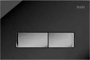 Кнопка смыва IDDIS Uniglass черное стекло (UNG10GBi77)