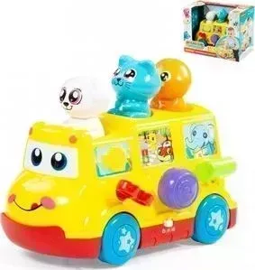 Игрушка развивающая ПОЛЕСЬЕ "Школьный автобус" (в коробке), (77080_PLS)