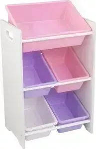 Система хранения с 5 контейнерами KidKraft Пастель, (15473_KE)