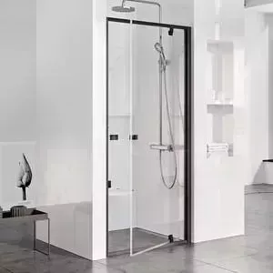 Душевая дверь RAVAK Pivot PDOP1-90 стекло прозрачное, профиль черный (03G70300Z1)