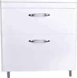Тумба с раковиной Style line с Каре 70 Люкс напольная, белая (2000949234236, 2000949234199