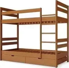 Детская двухъярусная кровать Miella Happiness 80x200 орех
