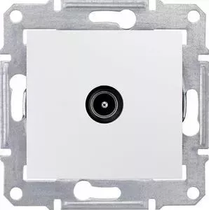 Механизм Schneider Electric TV розетки СП Sedna проходная белый (SDN3201821)