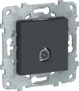 Розетка TV Schneider Electric UNICA NEW антрацит (NU546254)