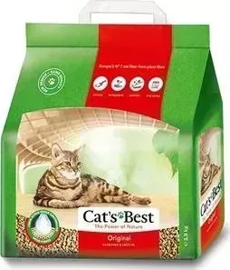 Наполнитель Cat&amp;#039;s Best Cat's Best Original древесный комкующийся для кошек 2,3кг (5л)