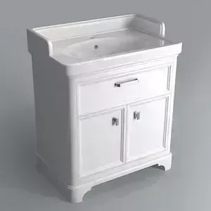 Тумба под раковину Kerama Marazzi Pompei 80 напольная, белая (PO.80.1\WHT)