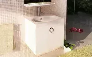 Тумба с раковиной Comforty с Магнолия 50 белый глянец (00003118078)