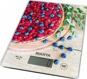 Весы кухонные MARTA MT-1634 ягодный пирог