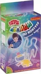 Настольная игра BONDIBON "ПРОЙДИ ПО КОНТУРУ!" (контур по форме ЧЕЛОВЕЧКА) (ВВ2077)