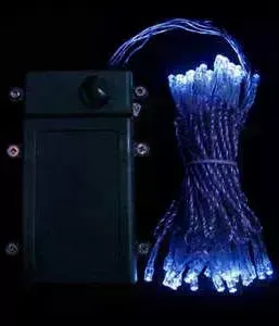 Гирлянда Light Нить на батарейках 5 м синяя 4,5V прозрачный провод