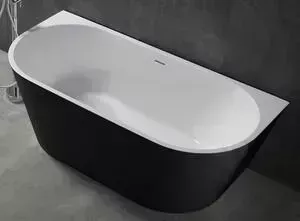 Акриловая ванна Abber 170x80 пристенная, черная (AB9216-1.7B)