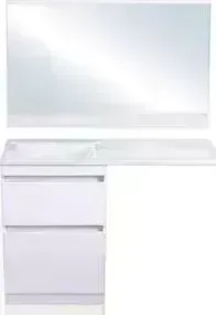 Мебель для ванной Style line Даллас Люкс 58 (120L) напольная, под стиральную машину, с усиленным кронштейном, белая
