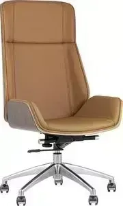 Кресло офисное TopChairs Crown коричневое A1707 1129-10