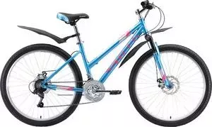 Велосипед STARK Luna 26.1 D (2020) голубой/розовый/серебристый 14,5"