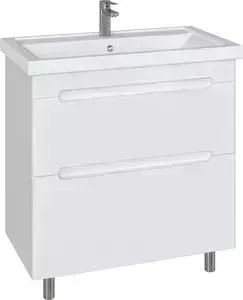 Тумба с раковиной Sanstar с Адель 80 напольная, белая (170.1-1.4.1., 4640021064733)