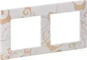 Рамка Legrand 2-постовая Valena Life Ампир белый 754102