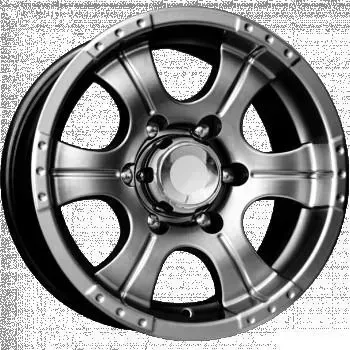 Диск автомобильный КиК Байконур 7X15/6X139.7 ET20 D110.1 дарк-платинум