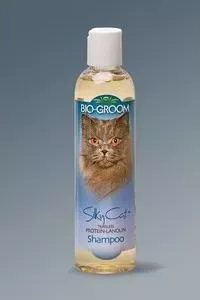 Шампунь BIO-GROOM -кондиционер Silky Cat Protein-Lanolin Shampoo с протеином-ланолином шелковый без слез для кошек 237мл (20008)