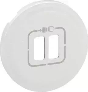 Лицевая панель Legrand Celiane розетки 2xUSB белая 068256